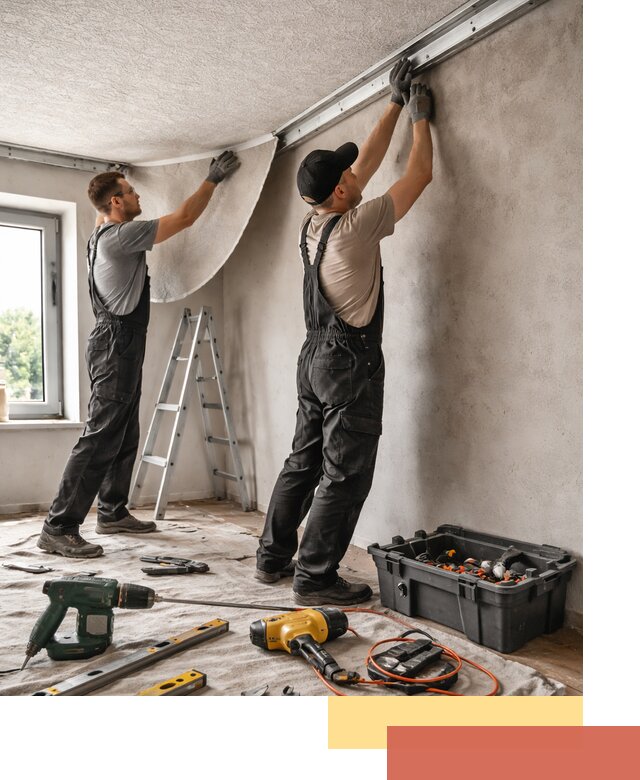 Монтаж фактурного натяжного потолка в Орске качественно и быстро