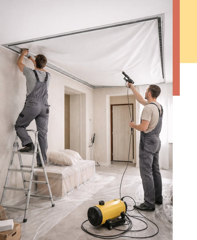 Монтаж натяжного потолка в прихожей в Орске от 2740 руб. под ключ | ОТДЕЛОЧНИК-Рск