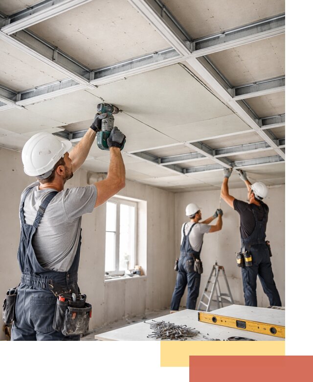 Кессонный потолок из гипсокартона под ключ в Орске