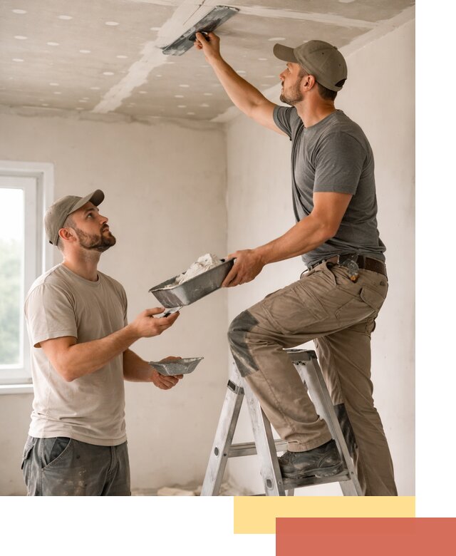 Шпаклевка потолка из гипсокартона в Орске качественно и быстро