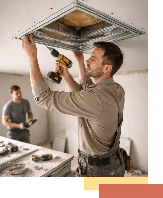 Монтаж люка в потолок из ГКЛ в Орске