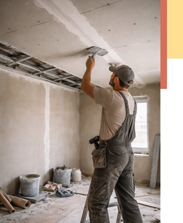 Ремонт потолка из гипсокартона в Орске от 672 руб./м² — быстро и недорого | ОТДЕЛОЧНИК-Рск