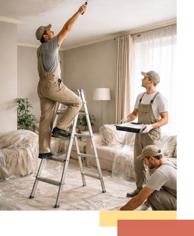 Покраска потолков акриловой краской в Орске качественно и быстро