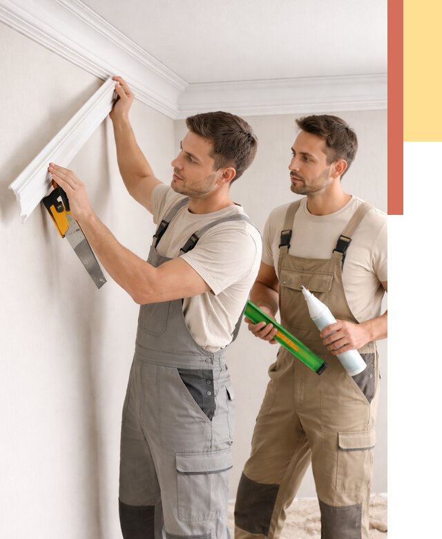 Монтаж потолочного плинтуса в Орске от 2378 руб. — быстро и недорого | ОТДЕЛОЧНИК-Рск