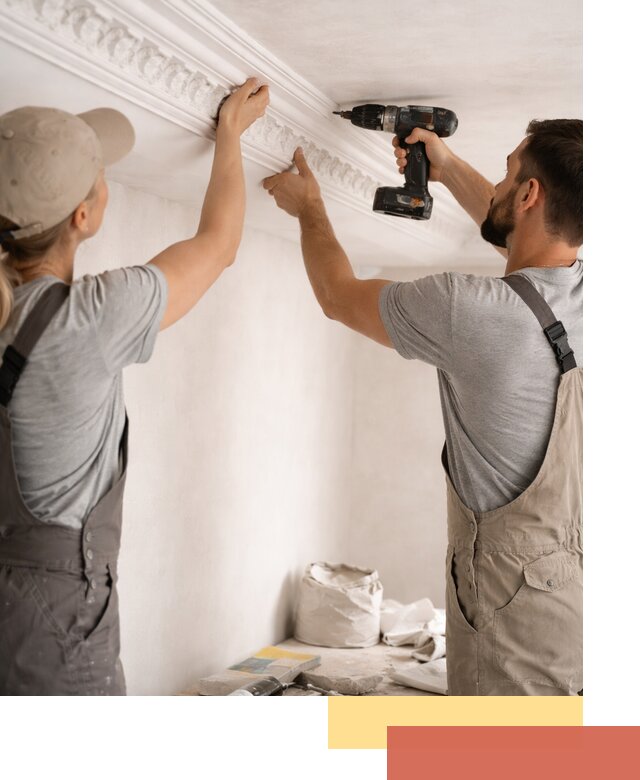 Профессиональный монтаж лепнины на потолок в Орске