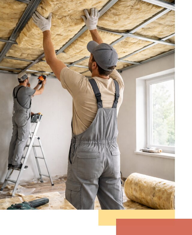 Утепление потолка под ключ в Орске качественно и быстро