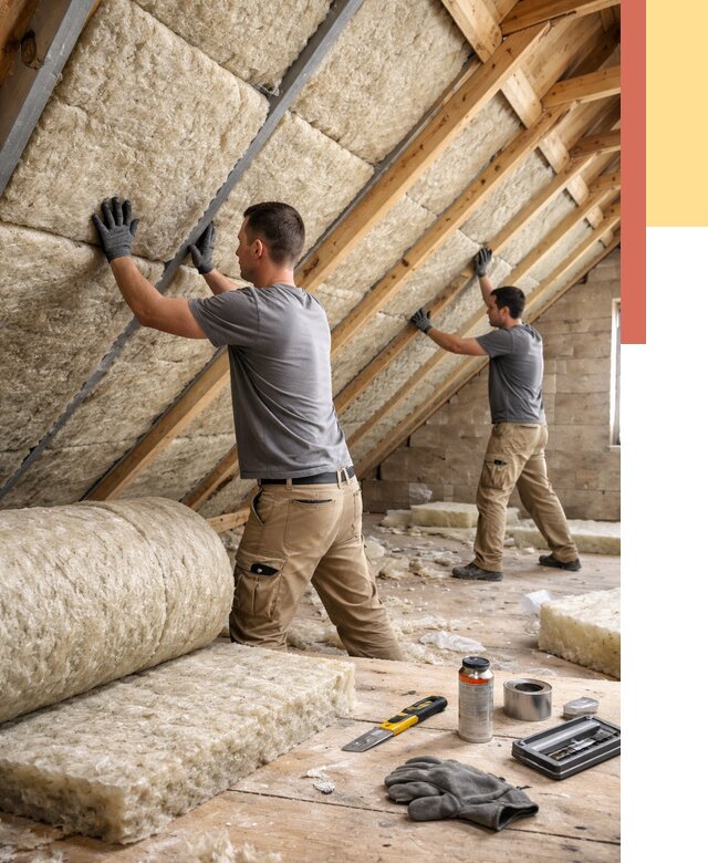 Утепление потолка минватой в Орске от 1499 руб. — быстро и недорого | ОТДЕЛОЧНИК-Рск